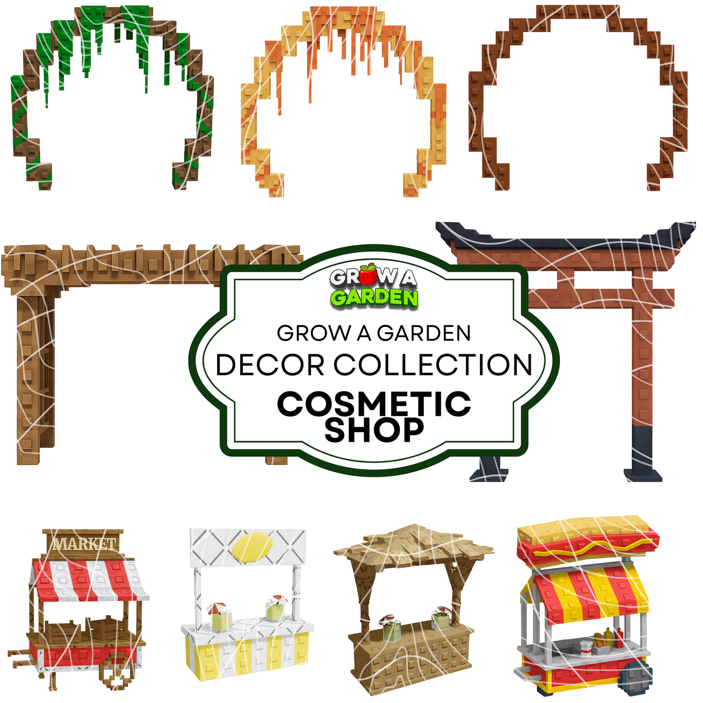 Grow a Garden Roblox Clipart bundle, 205 PNG Images, 300 DPI Instant Download, Roblox digital stickers | Decor Collection | Seed Pack | Crates | Cosmetic Shop | DIY party decor| Invitation | Party Favor
